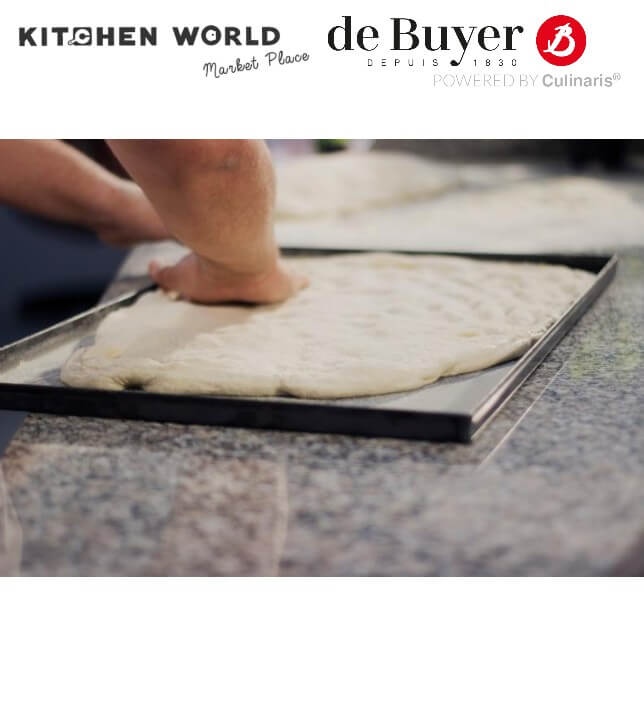 ถาดอบอลูมิเนียมขอบตรง DE BUYER BW4105 ขนาด 60X40X2 ซม.